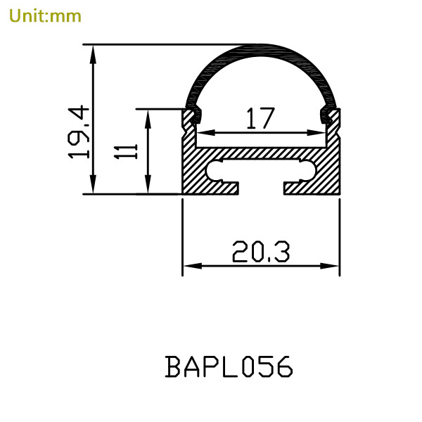 Suspended LED Profile Aluminum Channel For 16mm Double Row LED Strip Lights Suspended LED Profile Aluminum Channel For 16mm Double Row LED Strip Lights